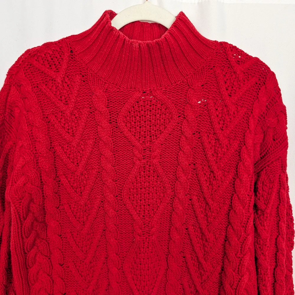 Ralph Lauren Cable Knit Turtleneck Sweater - Picture 4 of 9